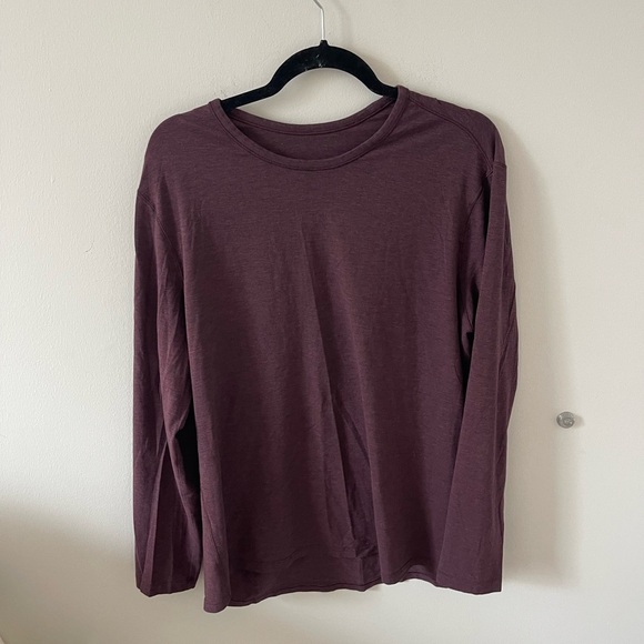 lululemon athletica Long Sleeve Shirts - Navy and Burgundy - Picture 5 of 6